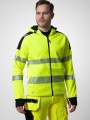 Sweat-shirts à personnaliser PROJOB 6110 SWEATSHIRT FULL ZIP CAPUCHE - EN ISO 20471 CLASSE 3/2 jaune/noir