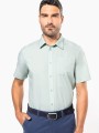 Chemises à personnaliser KARIBAN Chemise popeline polycoton manches courtes entretien facile homme 