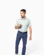 KARIBAN Popeline Kurzarmhemd Baumwollpolyester pflegeleicht für Herren Hemd personalisierbar