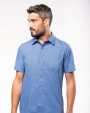 Chemise personnalisable KARIBAN Chemise popeline polycoton manches courtes entretien facile homme