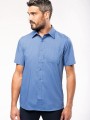 Chemises à personnaliser KARIBAN Chemise popeline polycoton manches courtes entretien facile homme 
