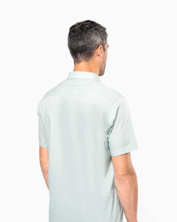 Chemise personnalisable KARIBAN Chemise popeline polycoton manches courtes entretien facile homme