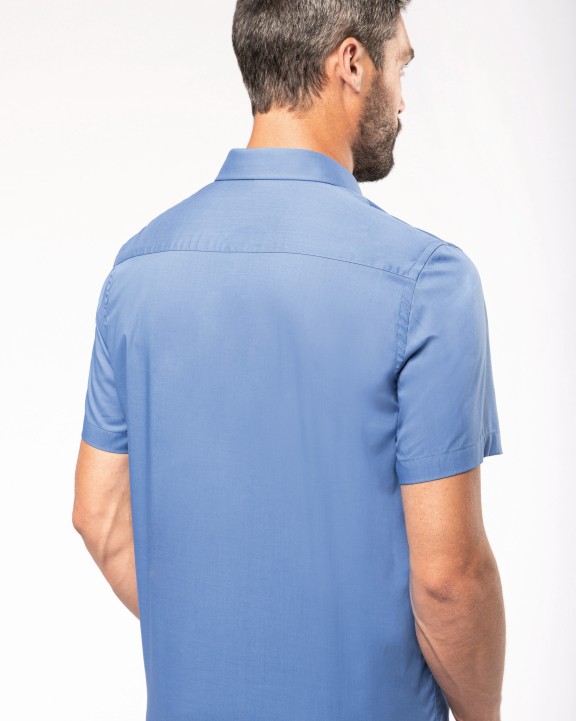 Chemise personnalisable KARIBAN Chemise popeline polycoton manches courtes entretien facile homme
