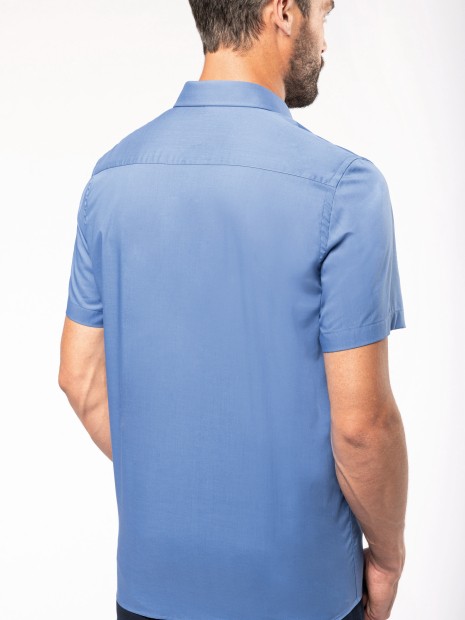 Chemises à personnaliser KARIBAN Chemise popeline polycoton manches courtes entretien facile homme 