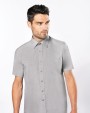 Chemise personnalisable KARIBAN Chemise popeline polycoton manches courtes entretien facile homme