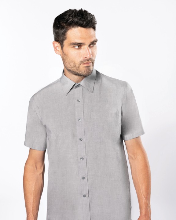 Chemise personnalisable KARIBAN Chemise popeline polycoton manches courtes entretien facile homme