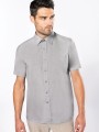 Chemises à personnaliser KARIBAN Chemise popeline polycoton manches courtes entretien facile homme 