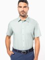 Chemises à personnaliser KARIBAN Chemise popeline polycoton manches courtes entretien facile homme 