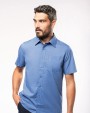 Chemise personnalisable KARIBAN Chemise popeline polycoton manches courtes entretien facile homme