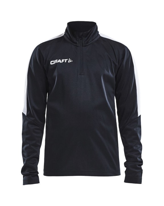 CRAFT Progress Halfzip Ls Tee Jr Sweatshirt personalisierbar