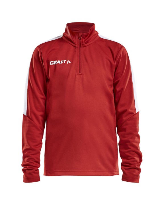 CRAFT Progress Halfzip Ls Tee Jr Sweatshirt personalisierbar