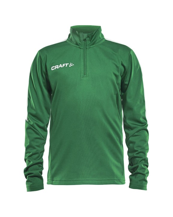 CRAFT Progress Halfzip Ls Tee Jr Sweatshirt personalisierbar