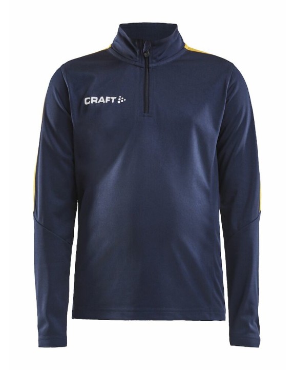 CRAFT Progress Halfzip Ls Tee Jr Sweatshirt personalisierbar