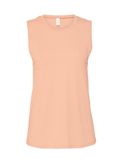 BELLA-CANVAS WOMEN'S JERSEY MUSCLE TANK heather peach personnalisable
