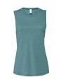 BELLA-CANVAS WOMEN'S JERSEY MUSCLE TANK Heather Deep Teal personnalisable
