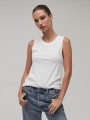 T-Shirts à personnaliser BELLA-CANVAS WOMEN'S JERSEY MUSCLE TANK blanc