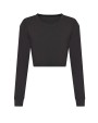 AWDIS Women's long sleeve cropped T T-Shirt personalisierbar
