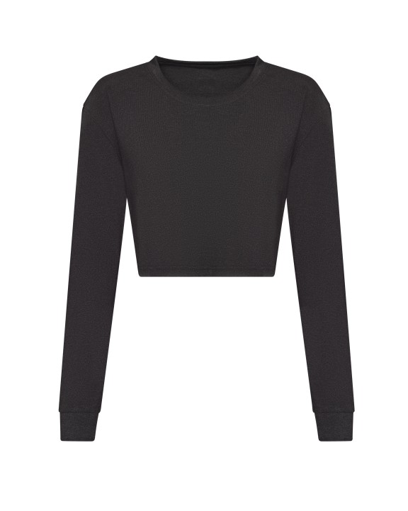 AWDIS Women's long sleeve cropped T T-Shirt personalisierbar