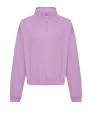 Sweater AWDIS WOMEN'S CROPPED 1/4 ZIP SWEAT voor bedrukking &amp; borduring