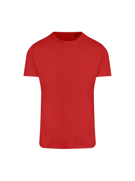 AWDIS T-shirt training en matière recyclée Ambaro. rouge feu personnalisable