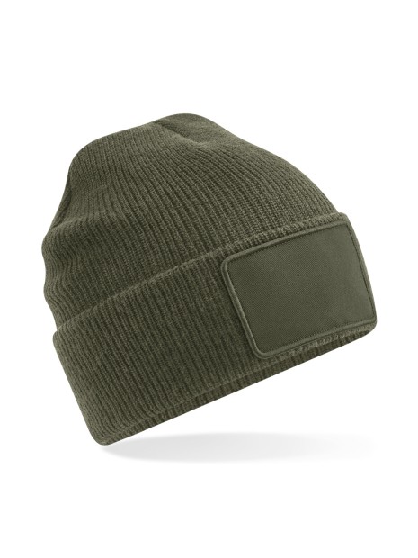 BEECHFIELD Bonnet Thinsulate™ avec patch amovible vert militaire personnalisable