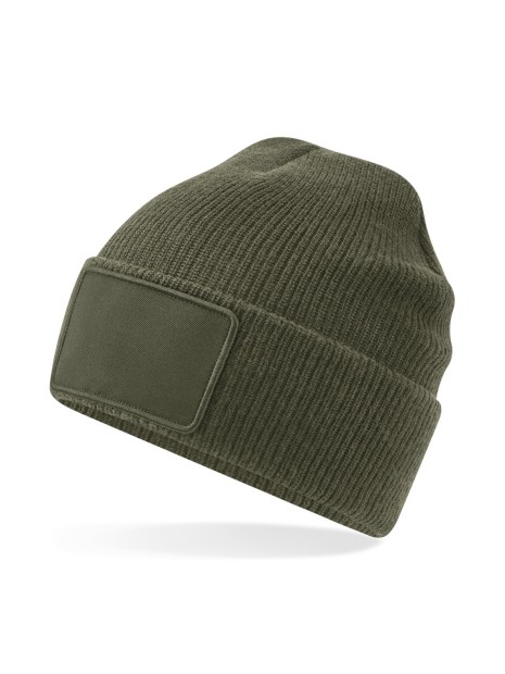 BEECHFIELD Bonnet Thinsulate™ avec patch amovible vert militaire personnalisable