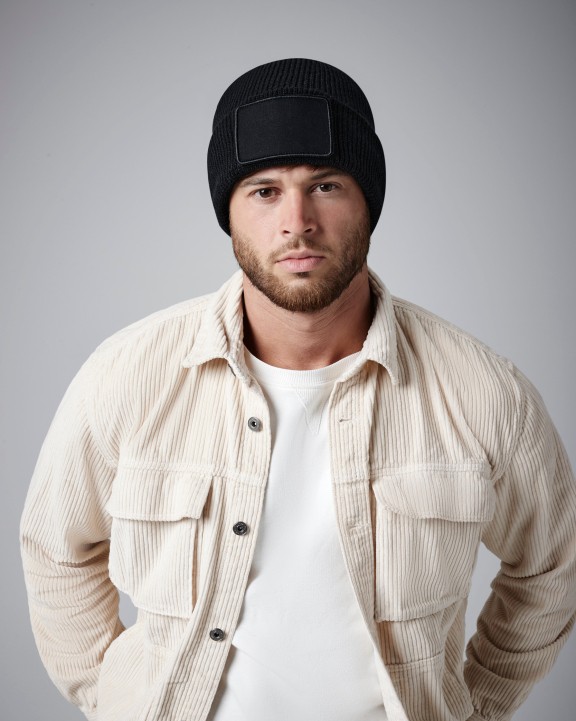 BEECHFIELD Thinsulate™-Mütze mit abnehmbarem Patch Mütze, Schal & Handschuh personalisierbar