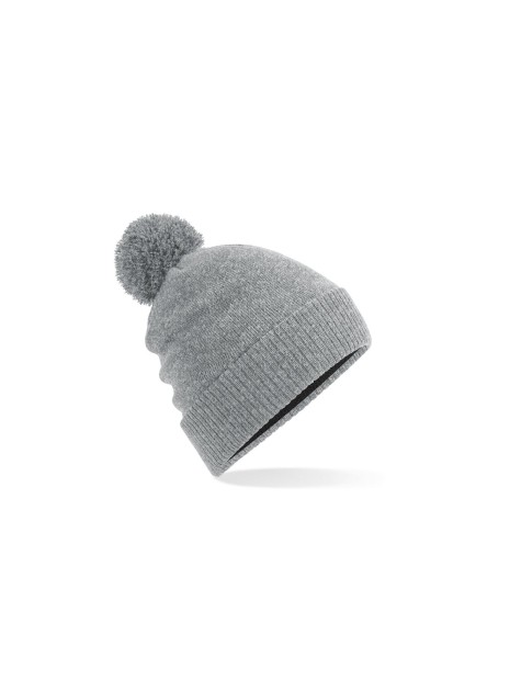 BEECHFIELD WATER REPELLENT THERMAL SNOWSTAR® BEANIE heather grey personnalisable