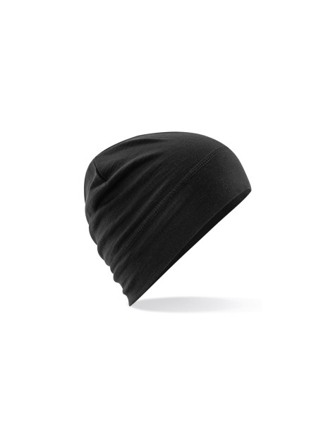 BEECHFIELD MERINO BEANIE noir personnalisable