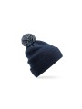 BEECHFIELD RECYCLED SNOWSTAR® BEANIE marine/gris clair personnalisable