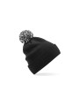 BEECHFIELD RECYCLED SNOWSTAR® BEANIE noir/blanc personnalisable