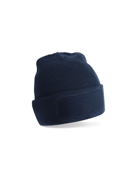 BEECHFIELD RECYCLED ORIGINAL PATCH BEANIE french marine personnalisable