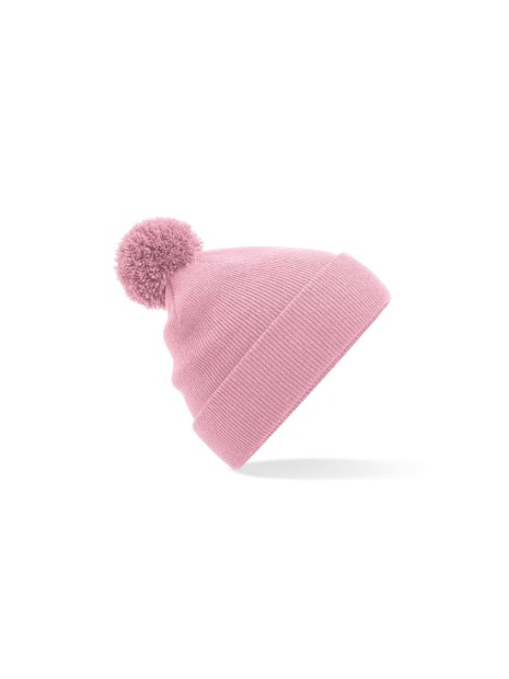 BEECHFIELD JUNIOR ORIGINAL POM POM BEANIE dusky pink personnalisable