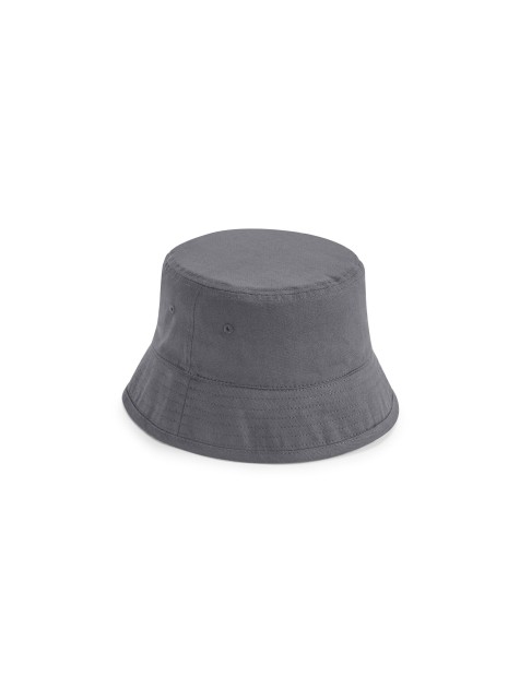 BEECHFIELD ORGANIC COTTON BUCKET HAT gris graphite personnalisable