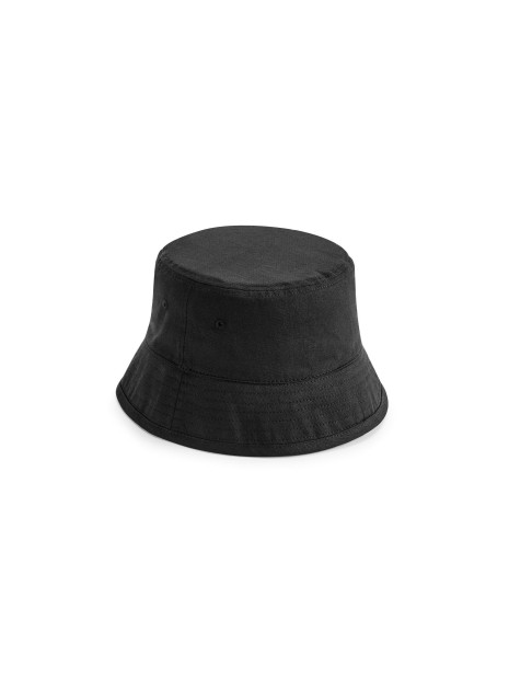 BEECHFIELD ORGANIC COTTON BUCKET HAT noir personnalisable