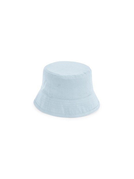 BEECHFIELD JUNIOR ORGANIC COTTON BUCKET HAT Bleu poudre personnalisable