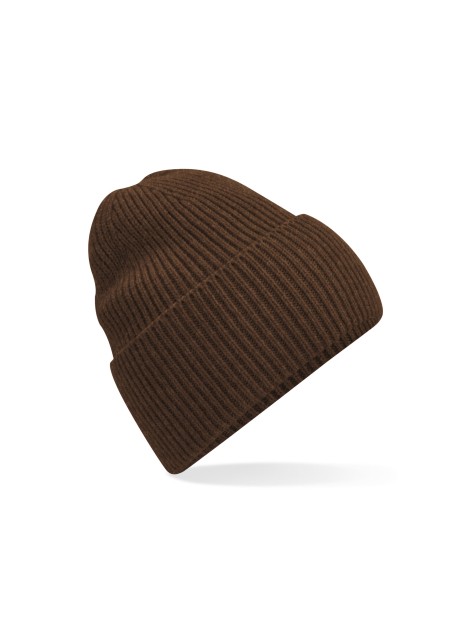 BEECHFIELD OVERSIZED CUFFED BEANIE Walnut personnalisable
