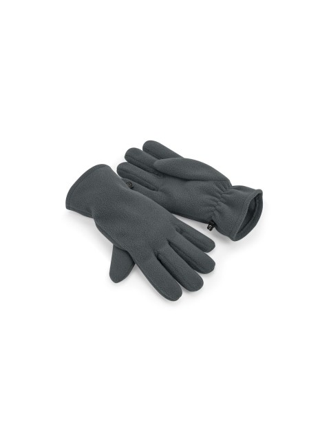 BEECHFIELD RECYCLED FLEECE GLOVES gris acier personnalisable