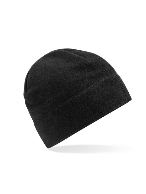 BEECHFIELD RECYCLED FLEECE PULL-ON BEANIE noir personnalisable