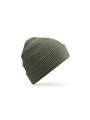 BEECHFIELD ORGANIC COTTON WAFFLE BEANIE vert olive personnalisable
