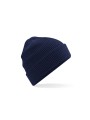 BEECHFIELD ORGANIC COTTON WAFFLE BEANIE oxford navy personnalisable