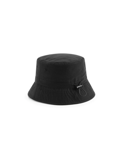 BEECHFIELD RECYCLED POLYESTER BUCKET HAT noir personnalisable