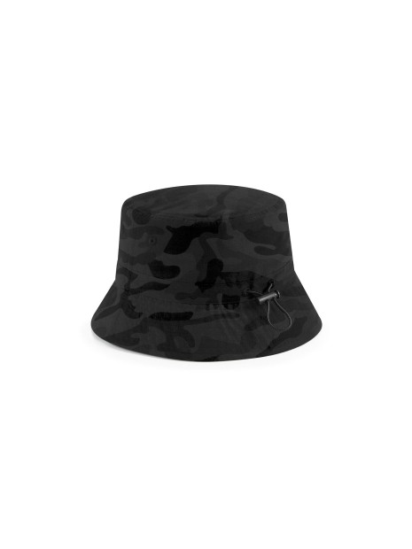 BEECHFIELD RECYCLED POLYESTER BUCKET HAT midnight camo personnalisable