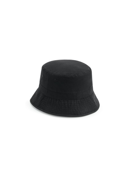 BEECHFIELD RECYCLED POLYESTER BUCKET HAT noir personnalisable