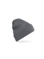 BEECHFIELD RECYCLED ORIGINAL CUFFED BEANIE gris graphite personnalisable