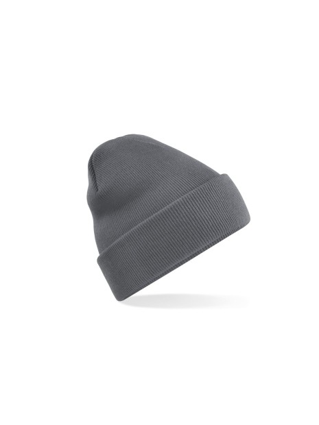BEECHFIELD RECYCLED ORIGINAL CUFFED BEANIE gris graphite personnalisable