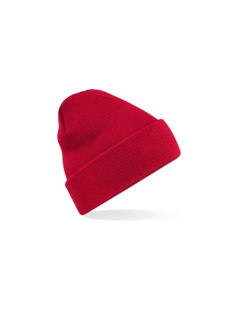 BEECHFIELD RECYCLED ORIGINAL CUFFED BEANIE rouge classique personnalisable