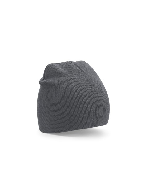 BEECHFIELD RECYCLED ORIGINAL PULL-ON BEANIE gris graphite personnalisable