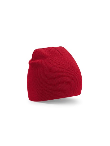 BEECHFIELD RECYCLED ORIGINAL PULL-ON BEANIE rouge classique personnalisable