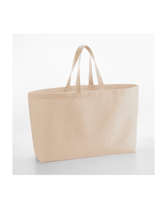 Tote bag WESTFORDMILL OVERSIZED CANVAS TOTE BAG voor bedrukking &amp; borduring